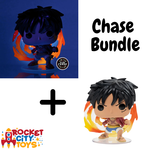 Funko Funko POP! Animation: One Piece Monkey D. Luffy Red Hawk - Chase Bundle - AAA Anime Exclusive