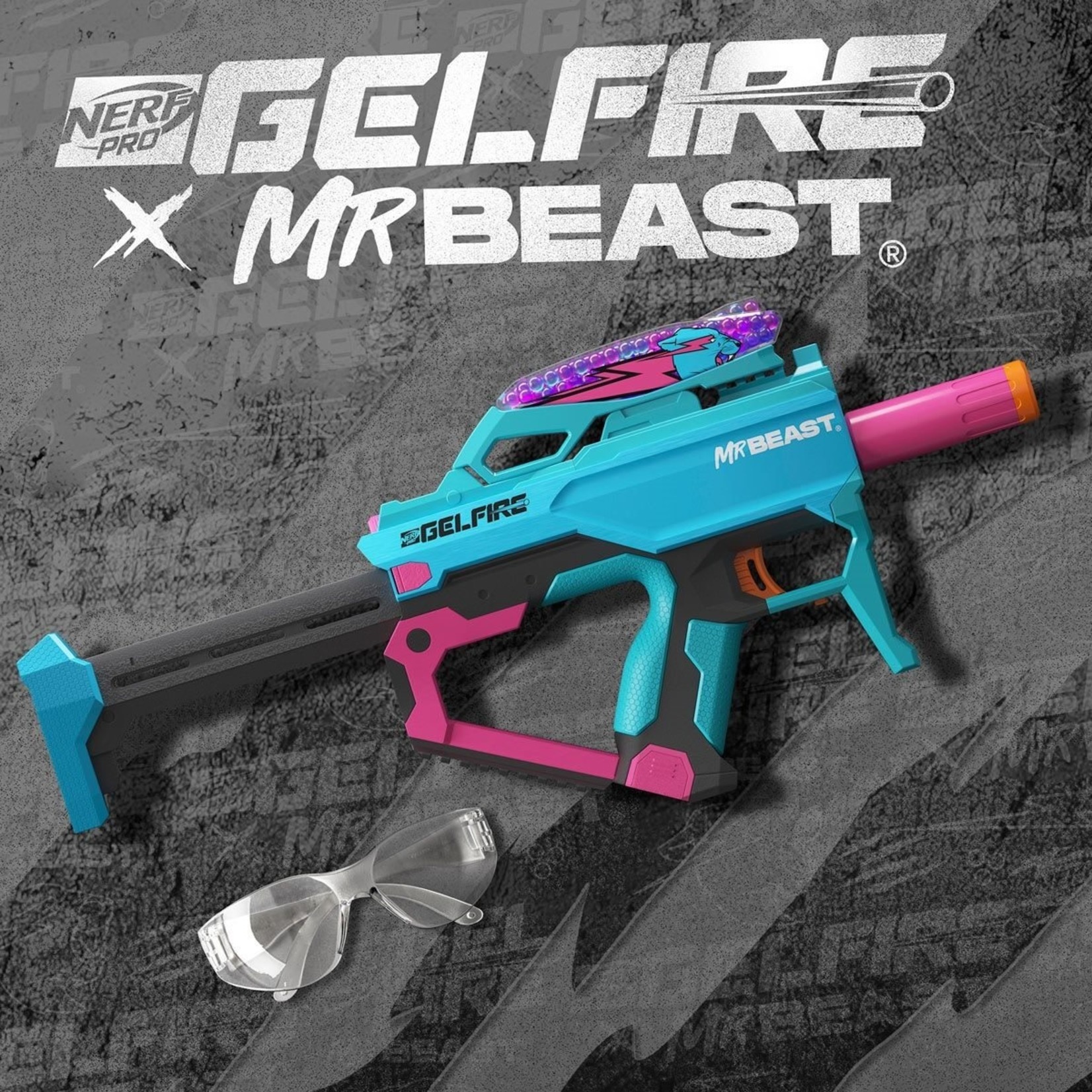 NERF Pro Gelfire X Mr Beast Blaster