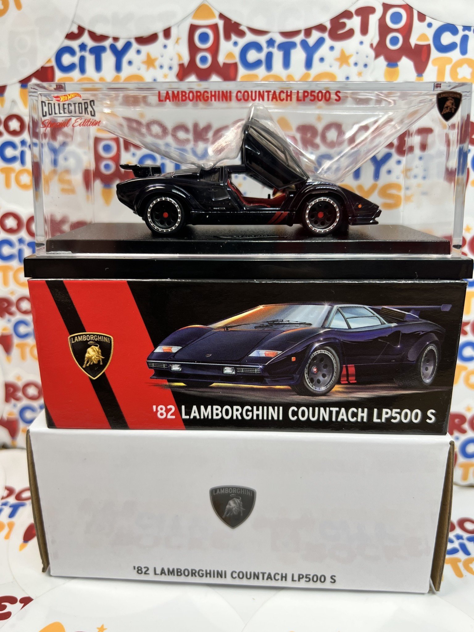 Hot Wheels Collectors - '82 Lamborghini Countach LP500 S - Rocket City Toys