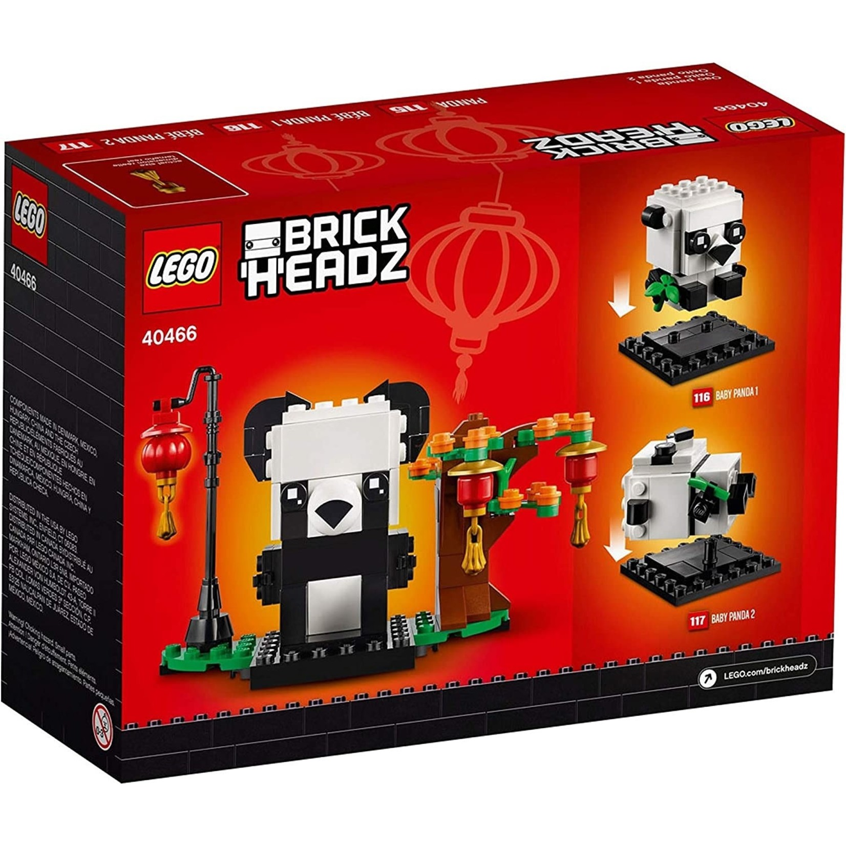 LEGO LEGO Brickheadz Chinese New Year Pandas 40466