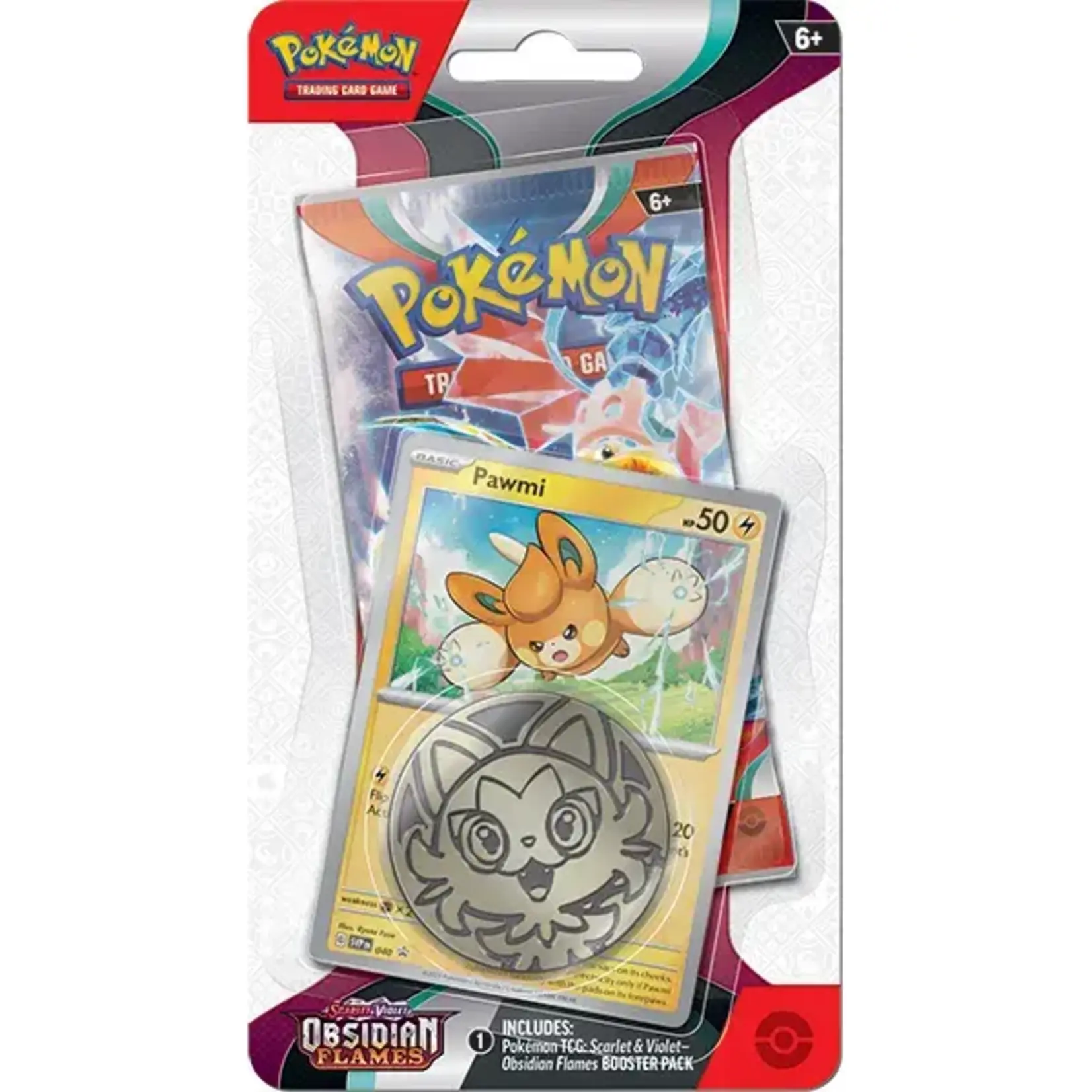 Pokémon Pokémon TCG: Scarlet & Violet 03 Obsidian Flames - Checklane Blister Pack - Pawmi