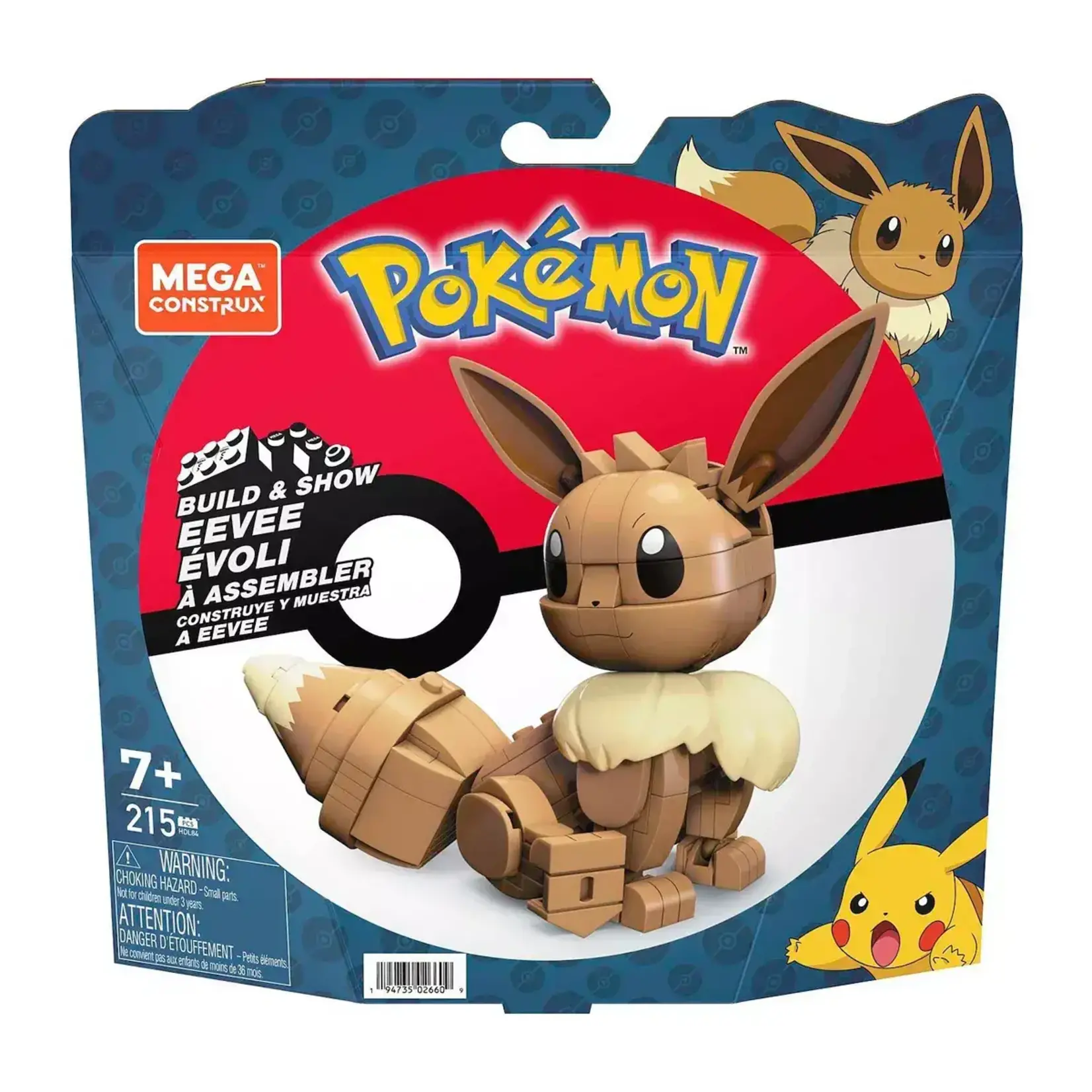 Mega Construx Mega Construx Pokemon Build & Show Eevee Building Set - 215pcs