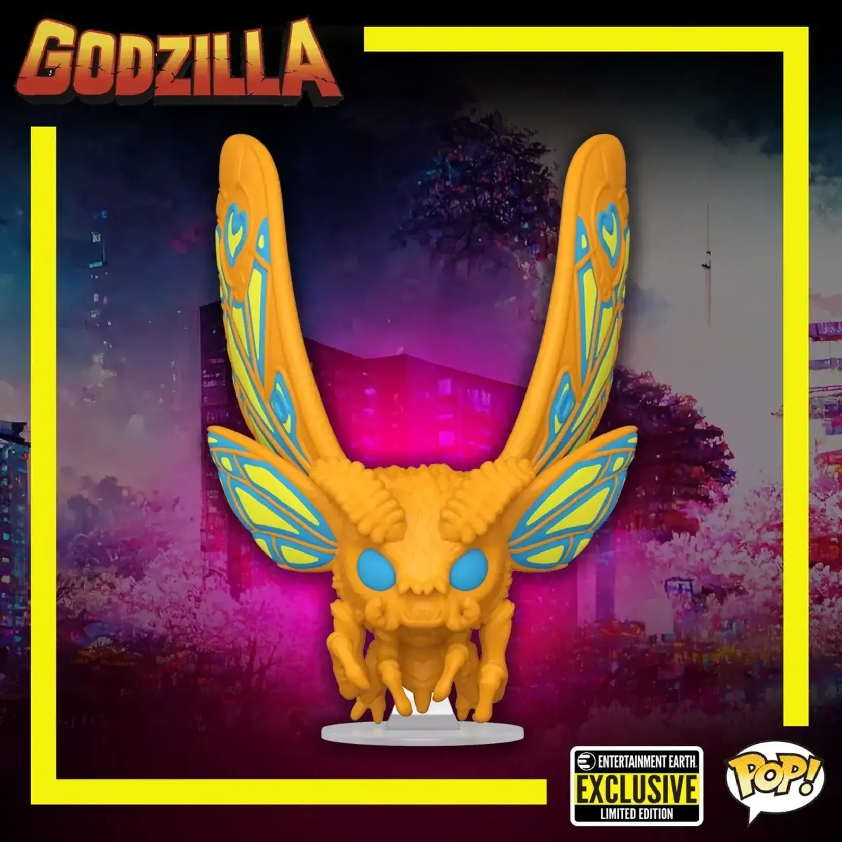 Funko Funko POP! Godzilla Mothra Black Light - Entertainment Earth Exclusive