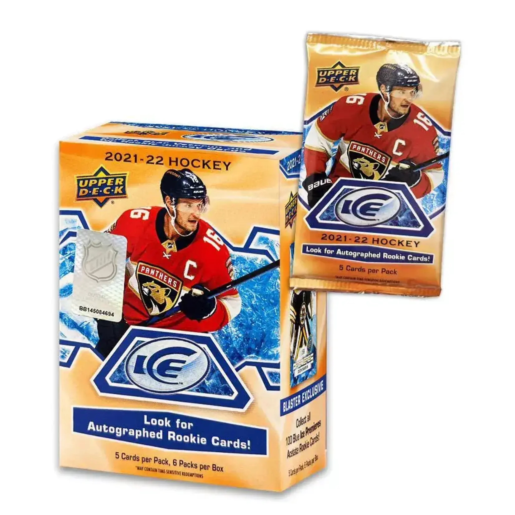 Upper Deck 2021-22 Upper Deck Ice Hockey Blaster Box (6 Packs)