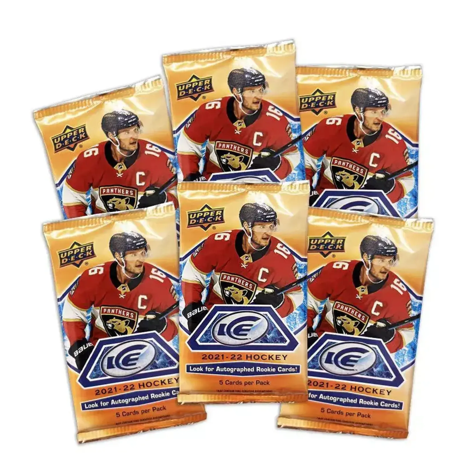 Upper Deck 2021-22 Upper Deck Ice Hockey Blaster Box (6 Packs)