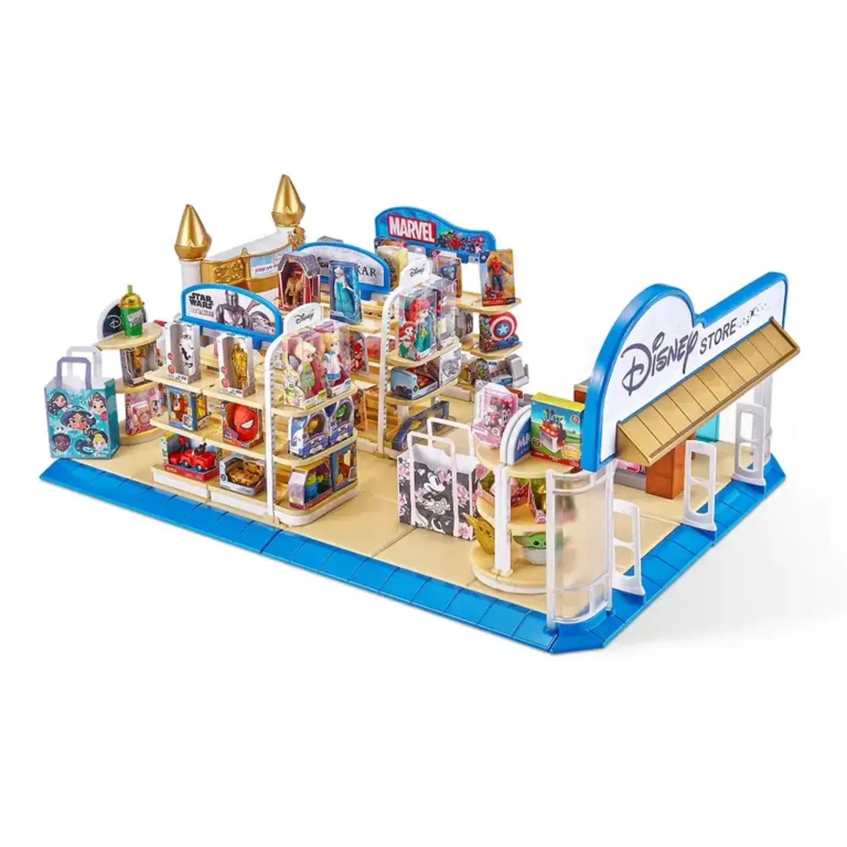 ZURU 5 Surprise Disney Store Mini Brands Toy Store Playset with 2 Exclusive Minis