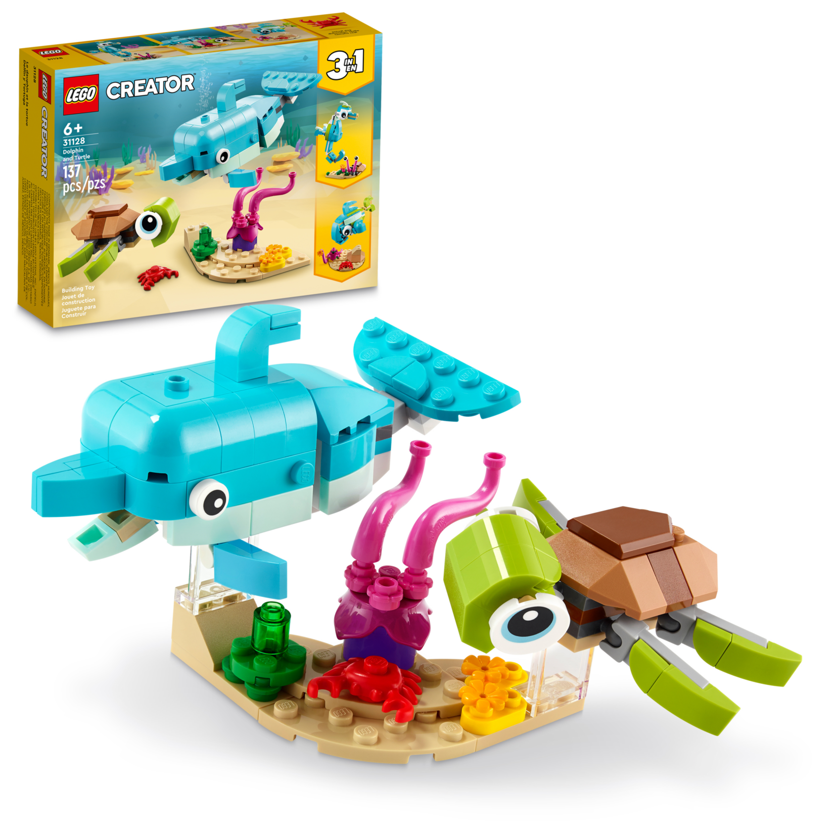 LEGO LEGO Creator 3in1 Dolphin and Turtle 31128