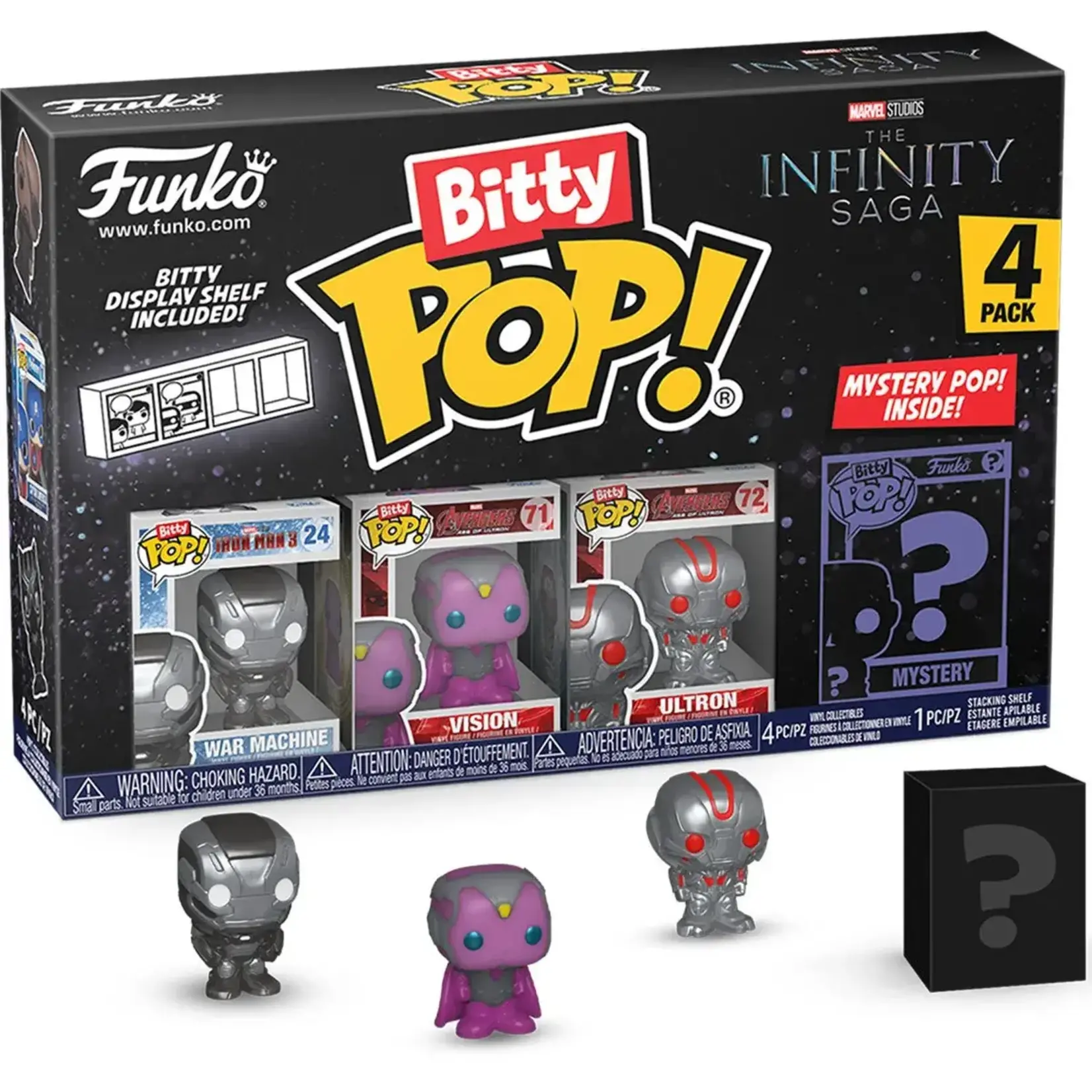 Funko Funko Bitty POP!: The Avengers War Machine/ Vision/ Ultron/ Mystery - 4 Pack