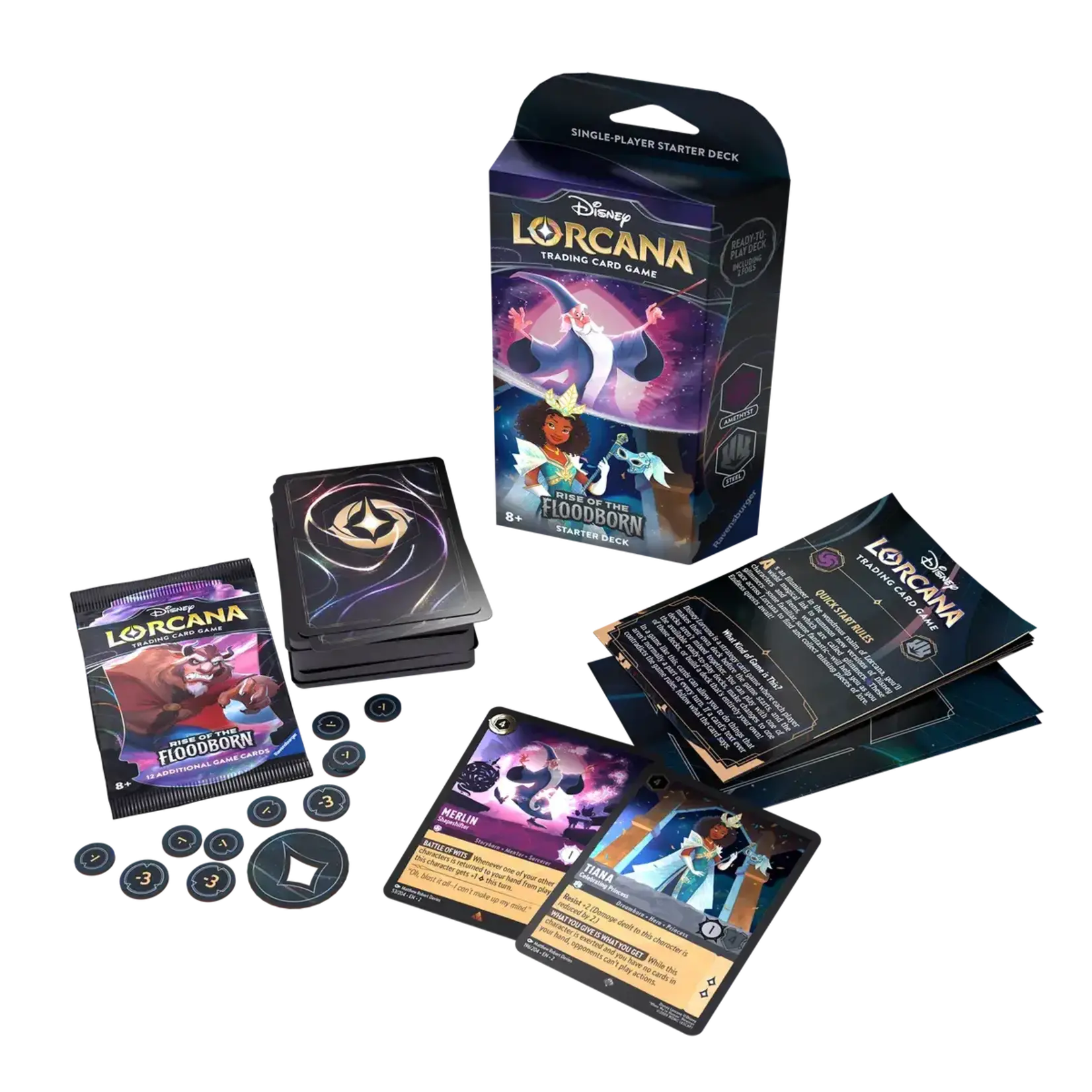 Disney Lorcana TCG Disney Lorcana: Rise of the Floodborn - Starter Deck - Amethyst & Steel