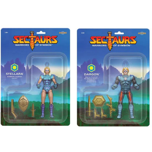 Sectaurs Warriors of Symbion Action Figure Set of 2 Rocket City Toys