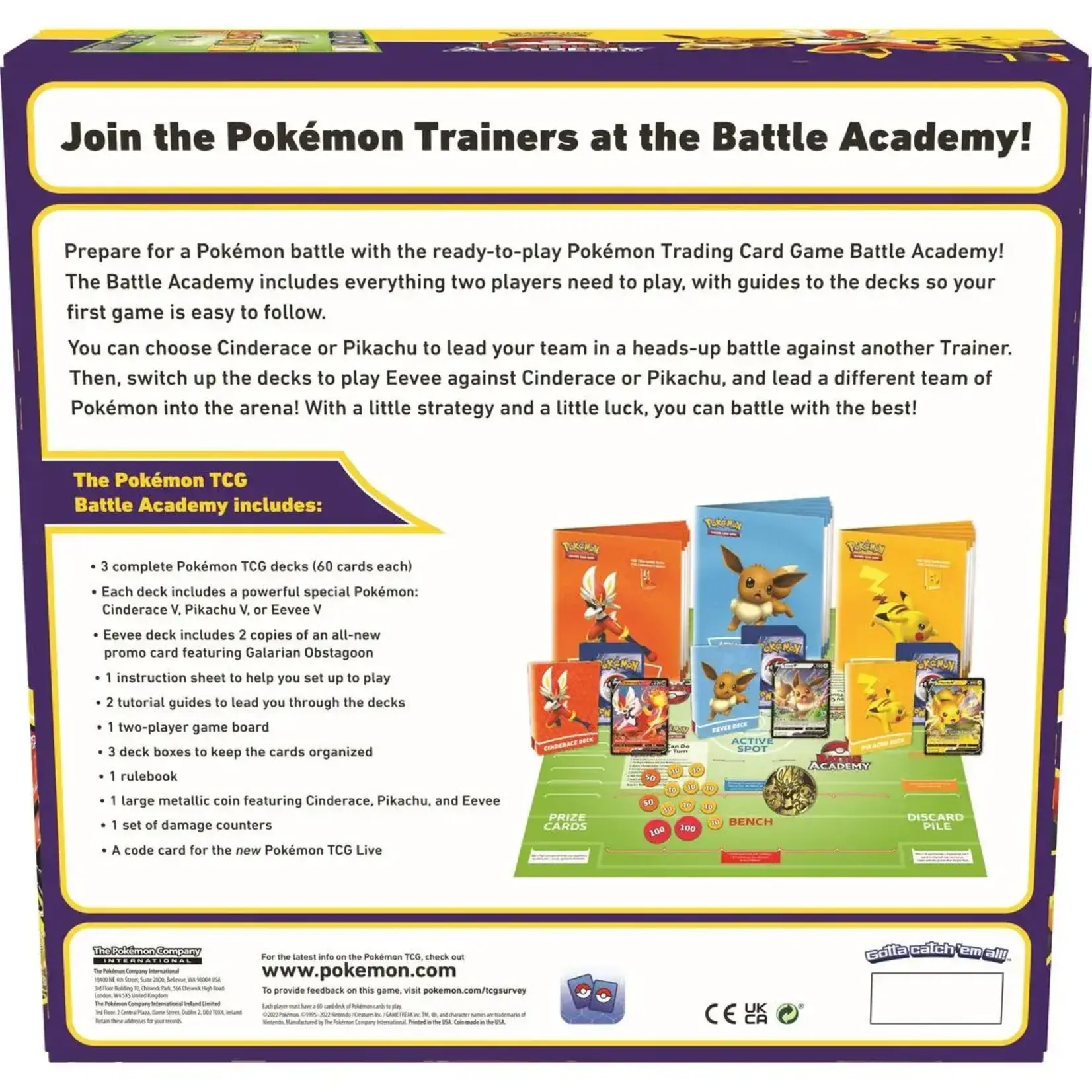 Pokemon Pokemon Battle Academy 2022 Board Game