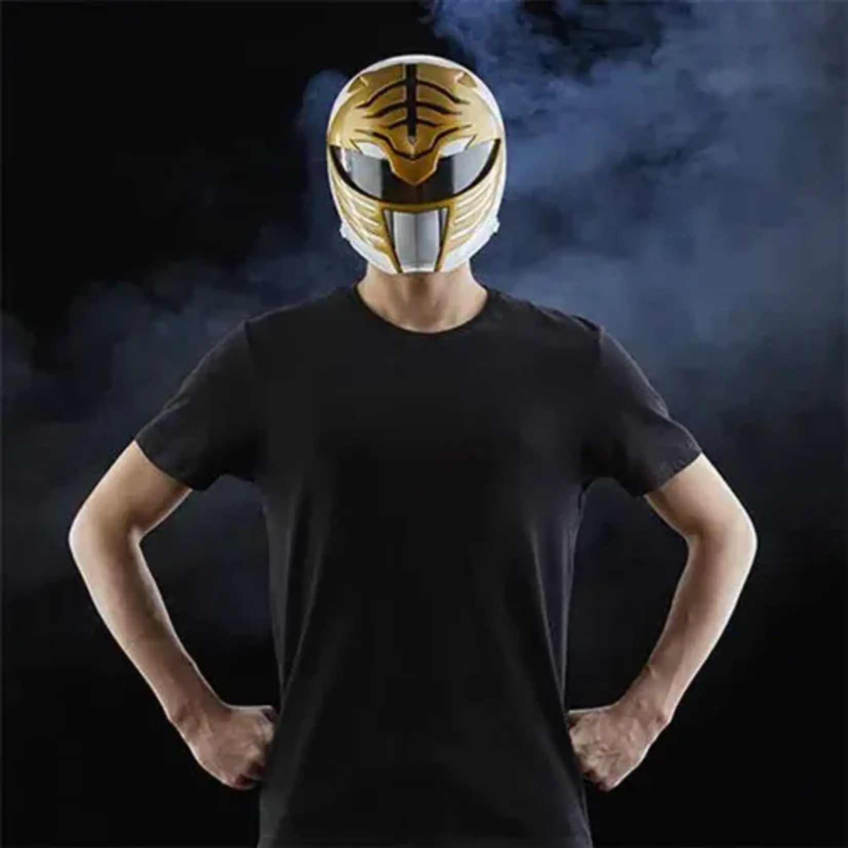 Power Rangers Power Rangers Mighty Morphin Lightning Collection White Ranger Wearable Helmet (Tommy Oliver)