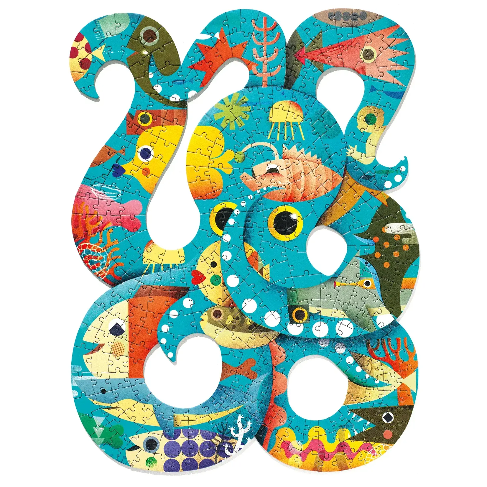 DJECO Puzzart 350-Piece Octopus Puzzle