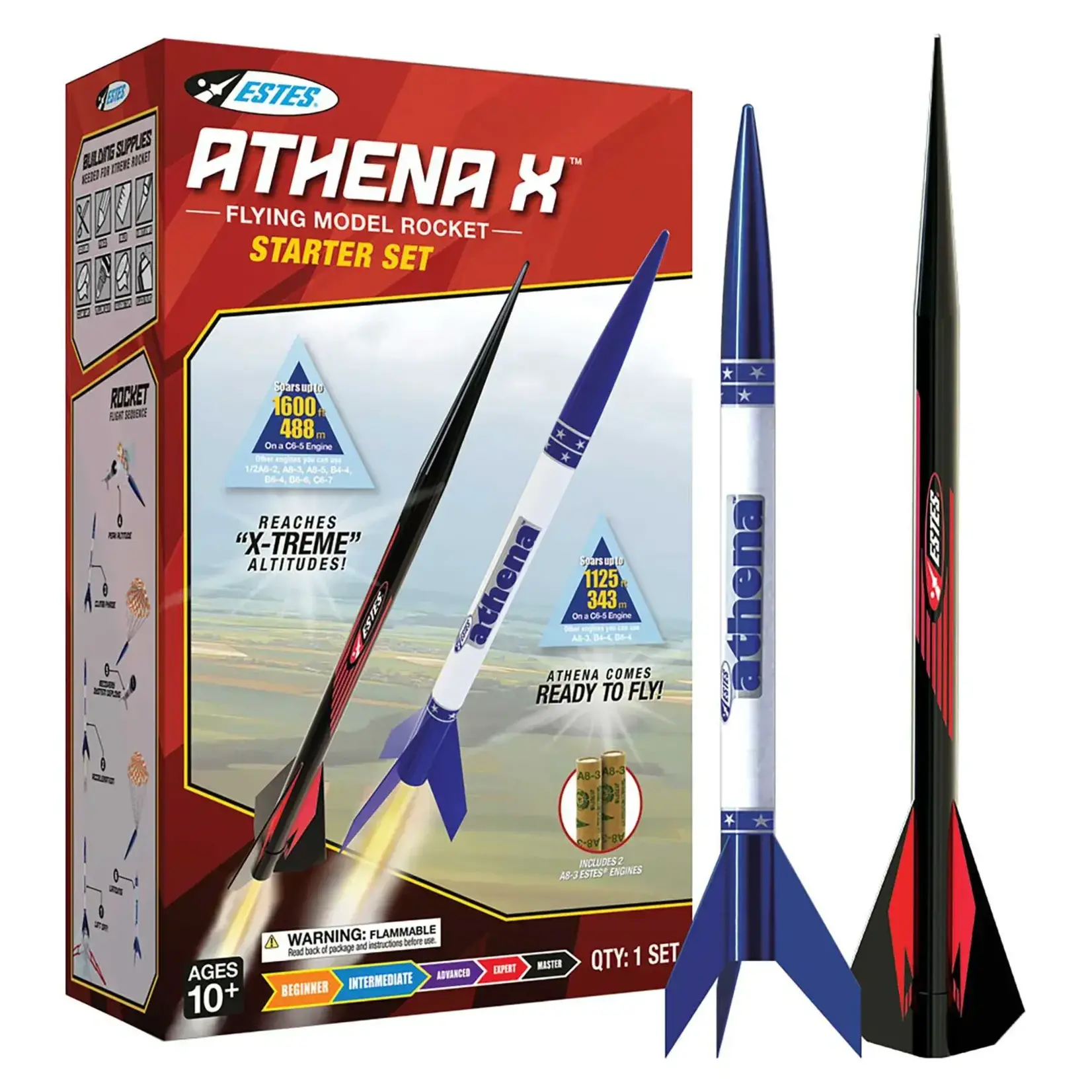 Estes Industries Estes - Athena X Starter Set (2 Rockets)