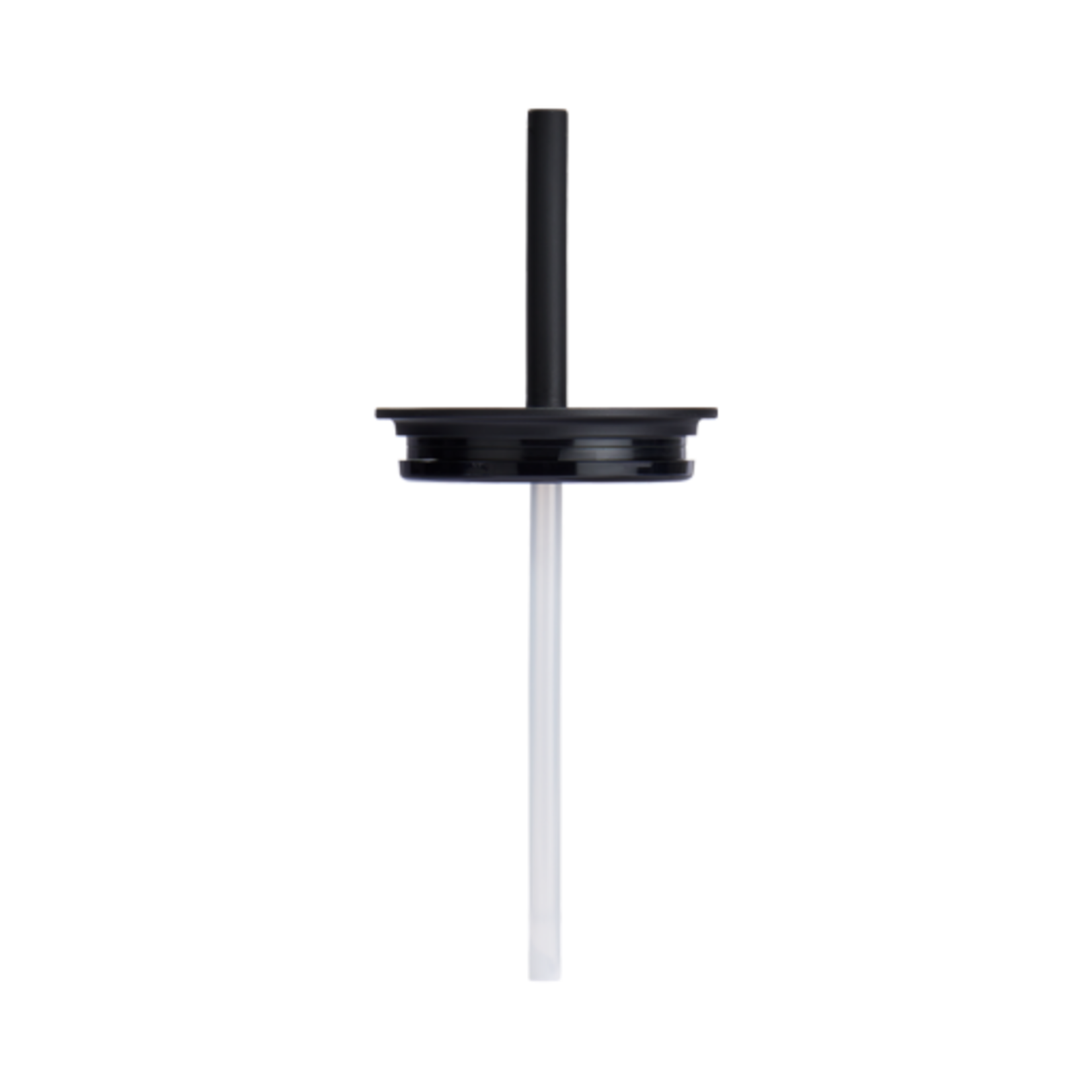 MEDIUM PRESS-IN STRAW LID BLACK