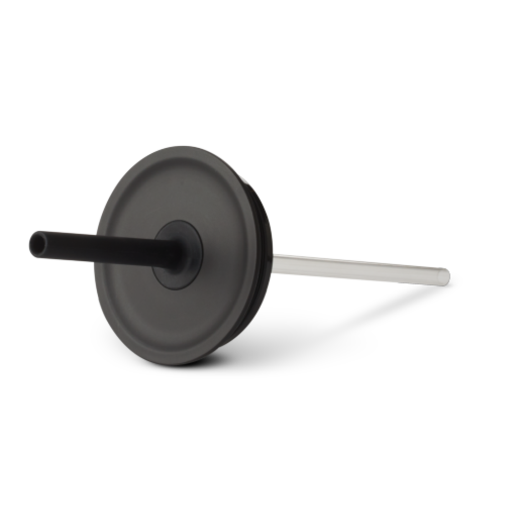 MEDIUM PRESS-IN STRAW LID BLACK