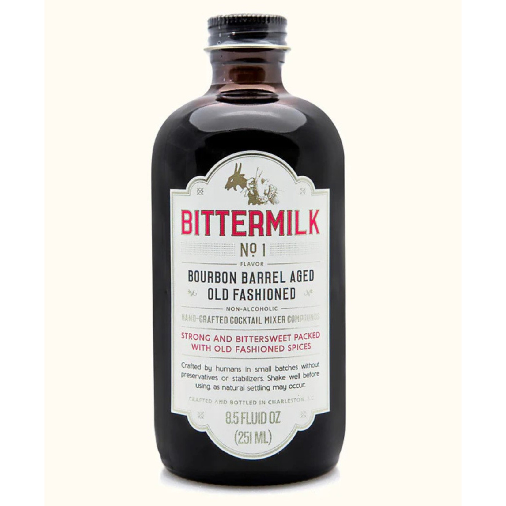 Bittermilk #1 Bourbon Barrel Aged Old Fashioned Mixer, 8.5 oz