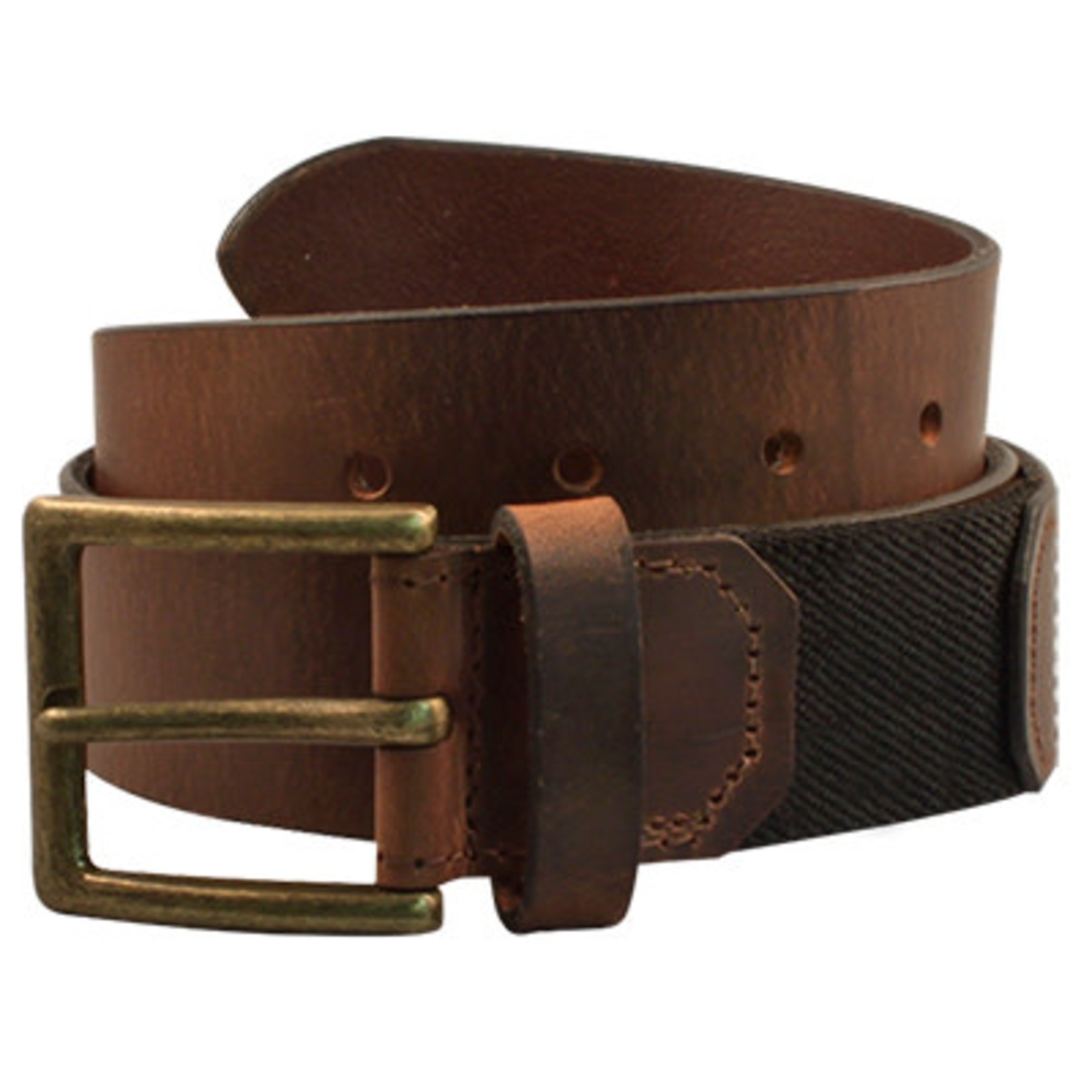 Bison Box Canyon Comfort Belt in Brown/Antique Bronze