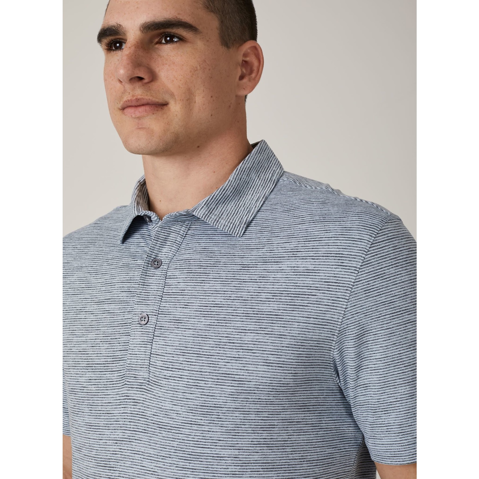 7 Diamonds Core Striped Polo