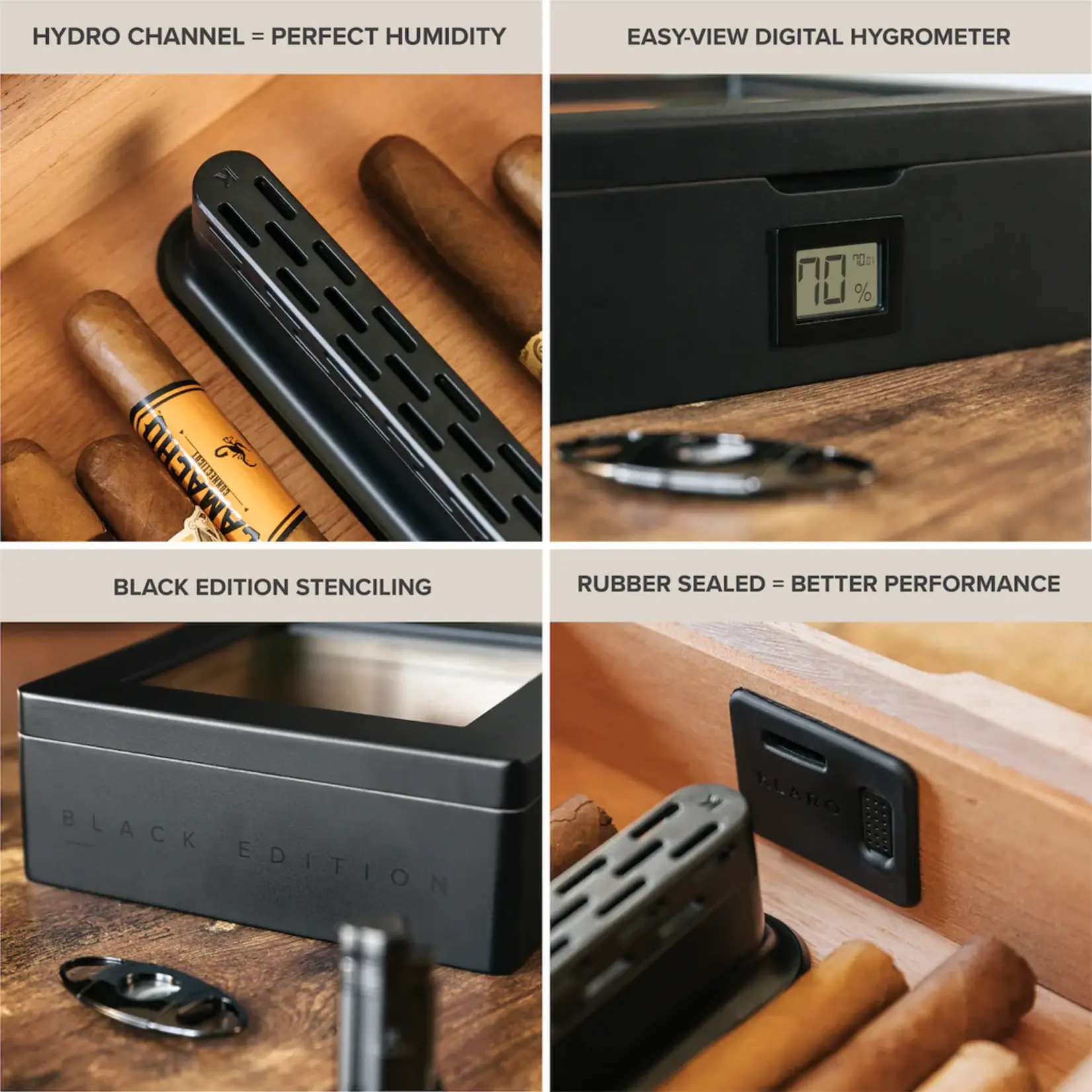 Case Elegance MAG HUMIDOR - MATTE BLACK