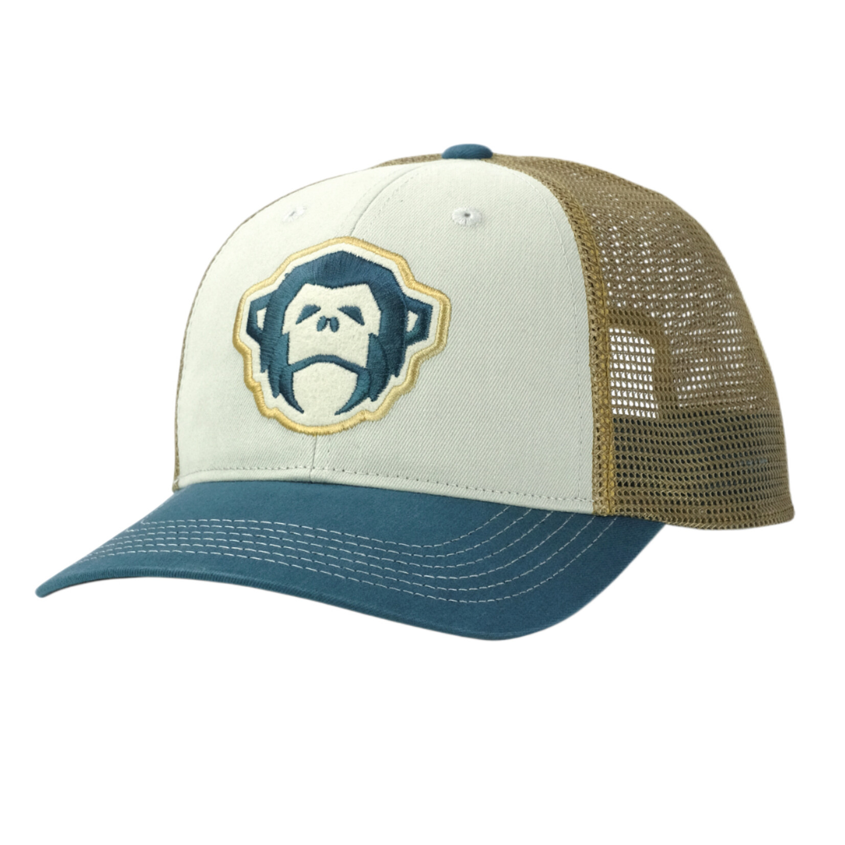 Howler Brothers Howler Brothers Truckers Hat,  Stone/Dark Teal/Old Gold