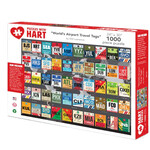 Hart Puzzles World's Airport Luggage Tags Jigsaw Puzzle