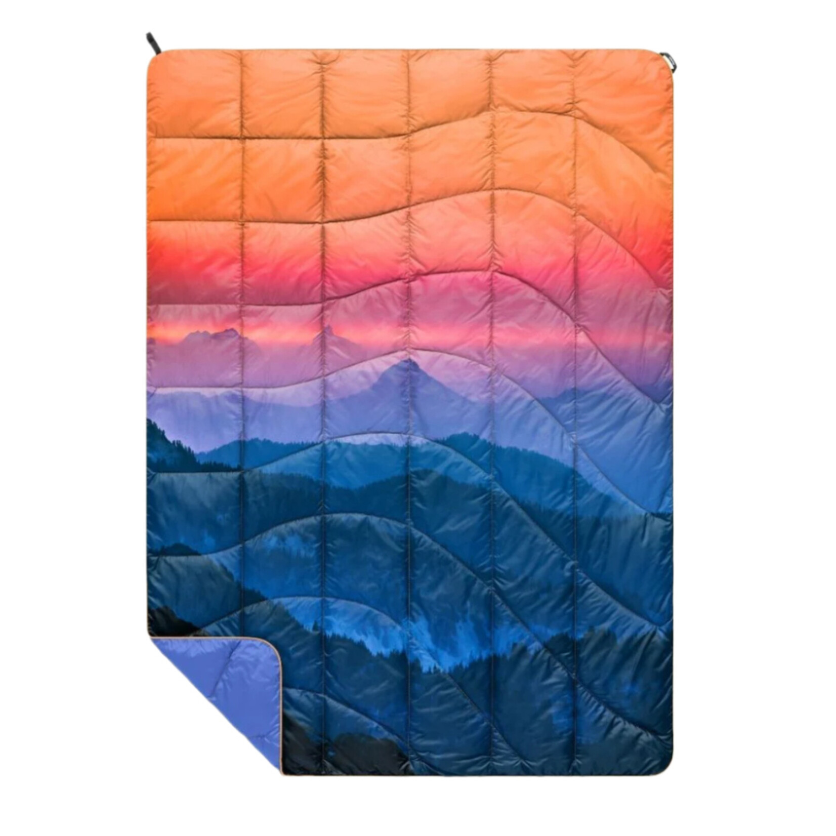 Rumpl Nanopuff Puffy Blanket - ALPENGLOW, Travel Size