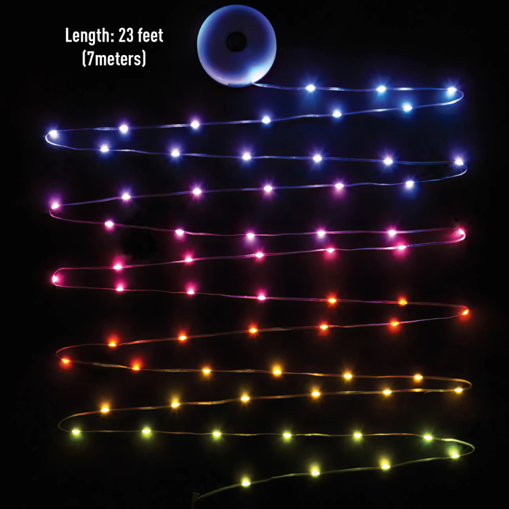 Nite Ize Radiant StarLit Rechargeable Lantern and String Light DiscO