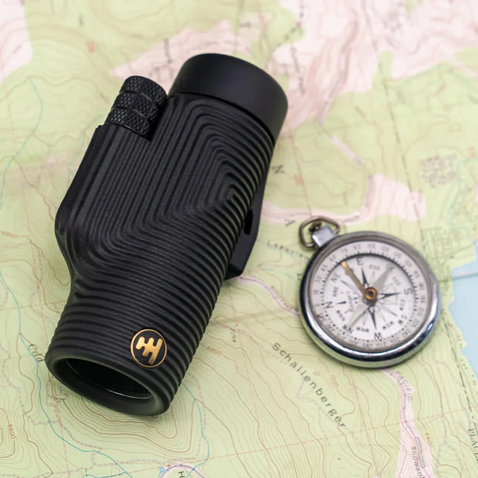 NOCS Provisions Zoom Tube 8X Monocular Telescope  Obsidian Black