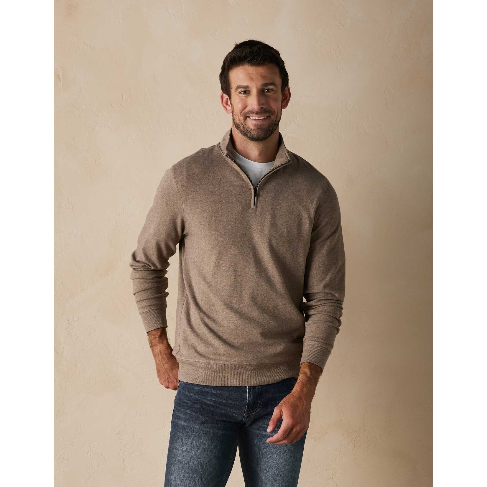 The Normal Brand PUREMESO WEEKEND QUARTER ZIP