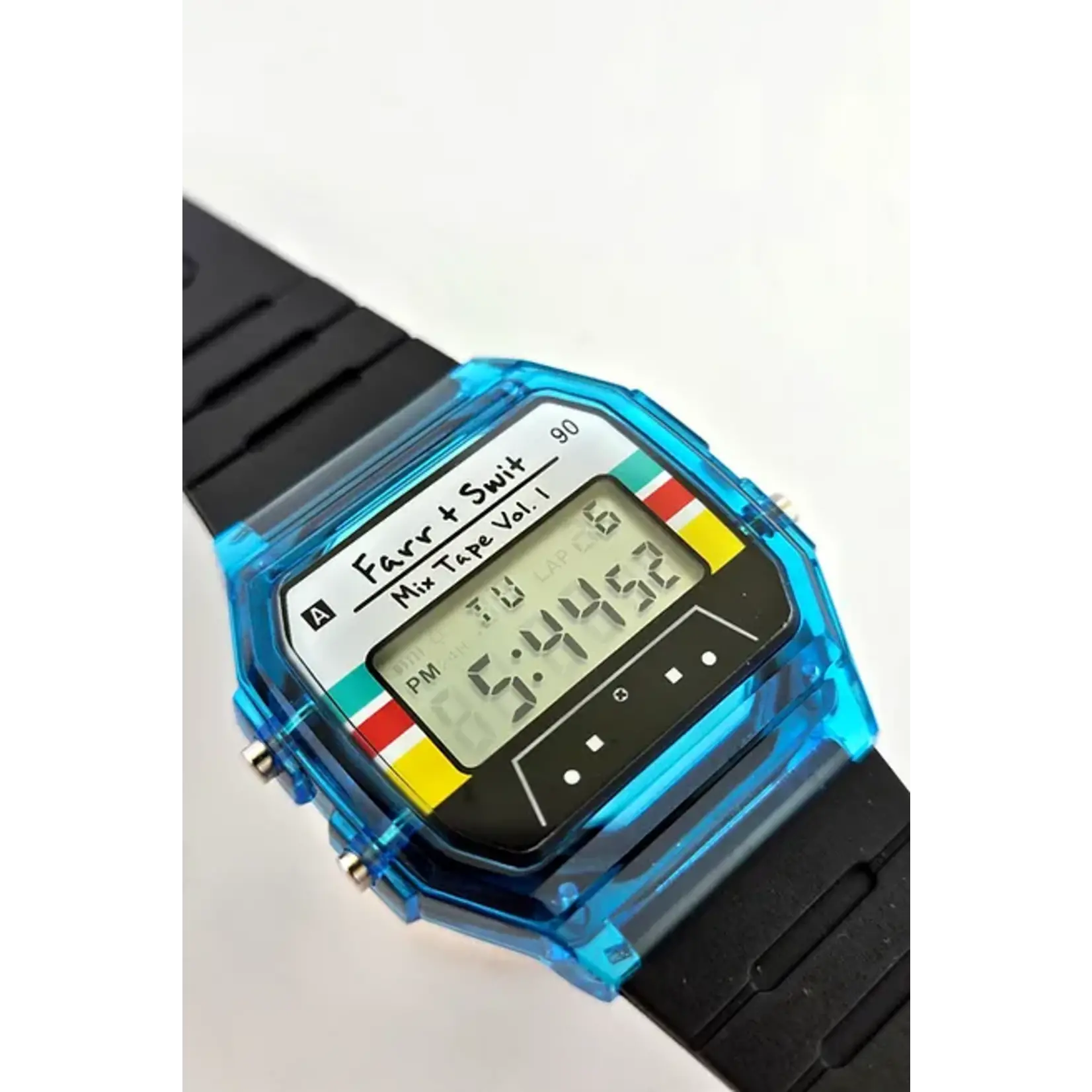 Farr + Swit Watches Retro Digital Mixed Tape Watch
