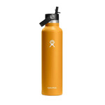 Hydro Flask 24 OZ STANDARD MOUTH  FLEX STRAW CAP FOSSIL