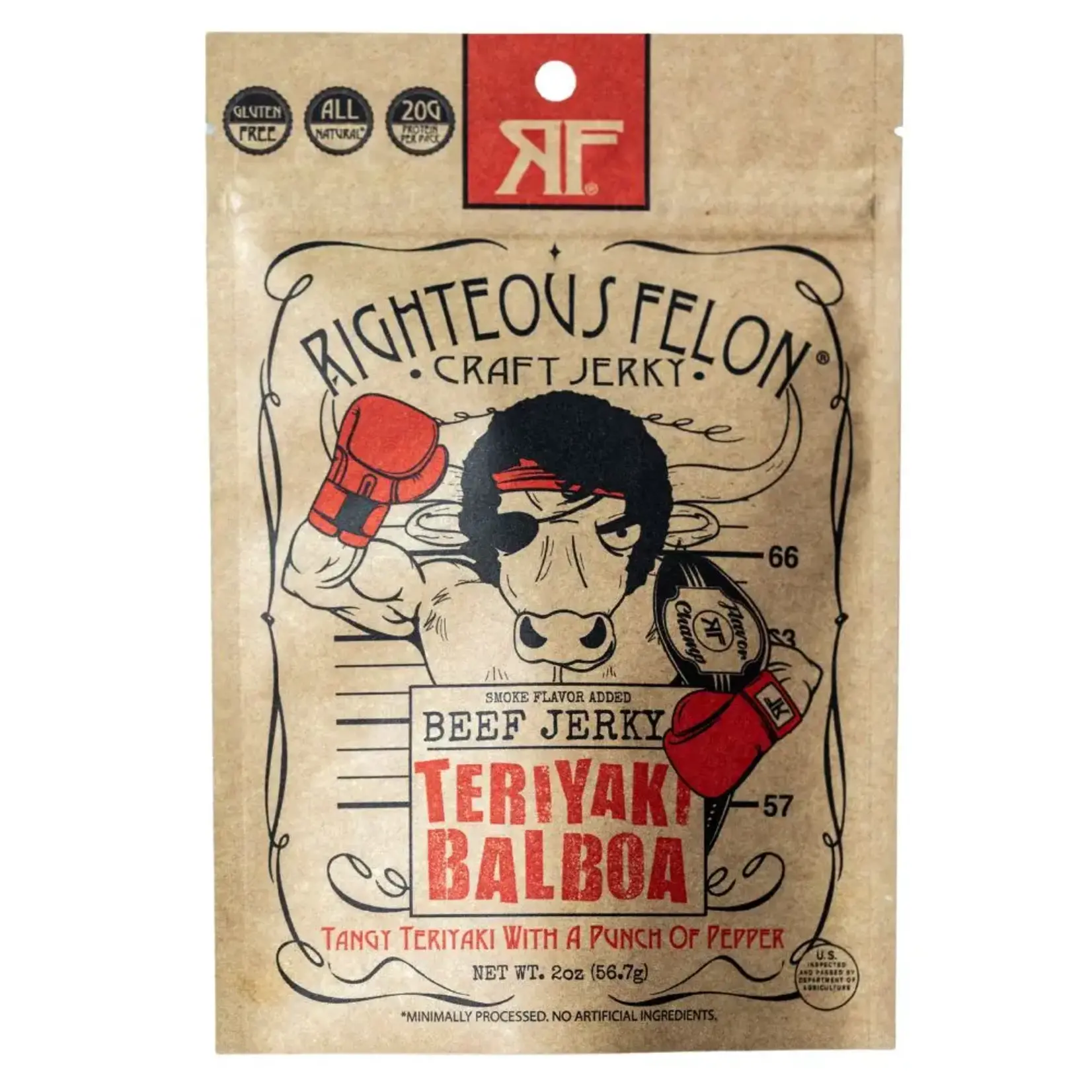 Righteous Felon Craft Jerky Beef Jerky