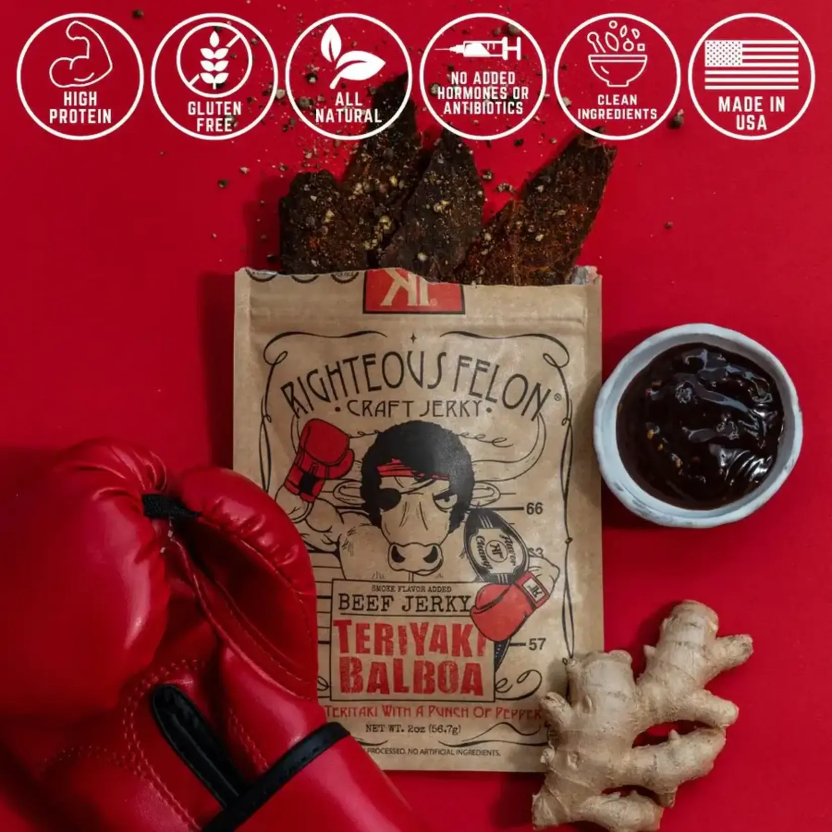 Righteous Felon Craft Jerky Beef Jerky