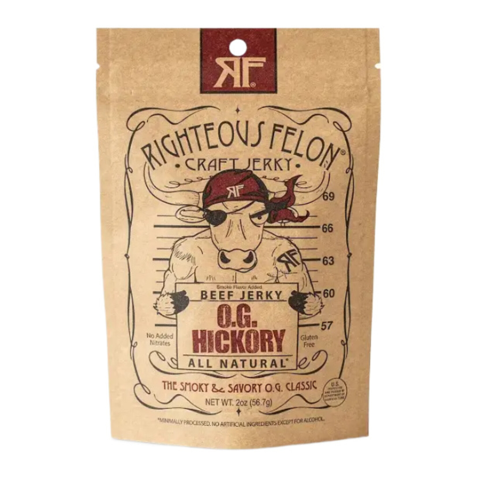 Righteous Felon Craft Jerky Beef Jerky