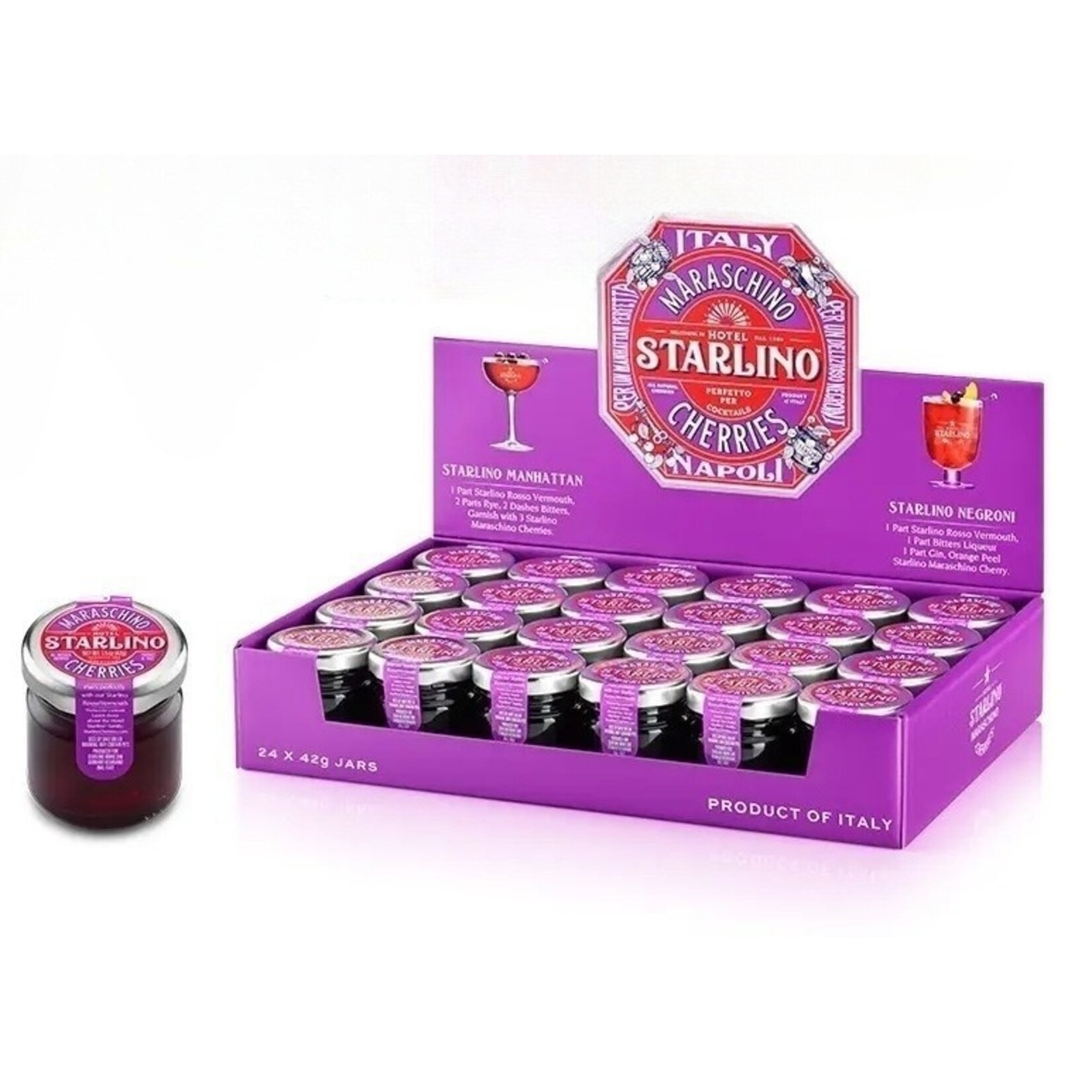 Hotel Starlino Marschino Cherries Mini Jar, 42 grams