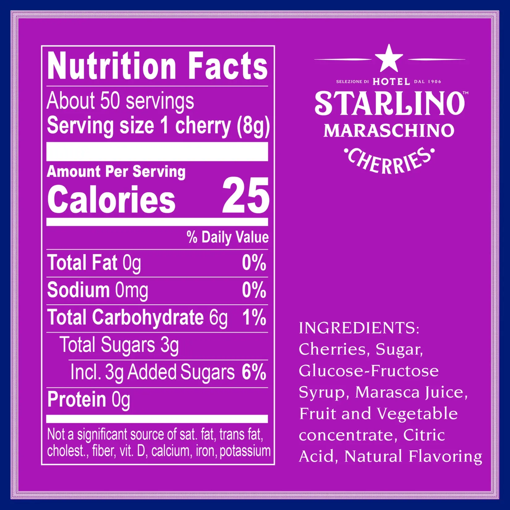 Hotel Starlino Hotel Starlino Marschino Cherries Jar, 400 grams