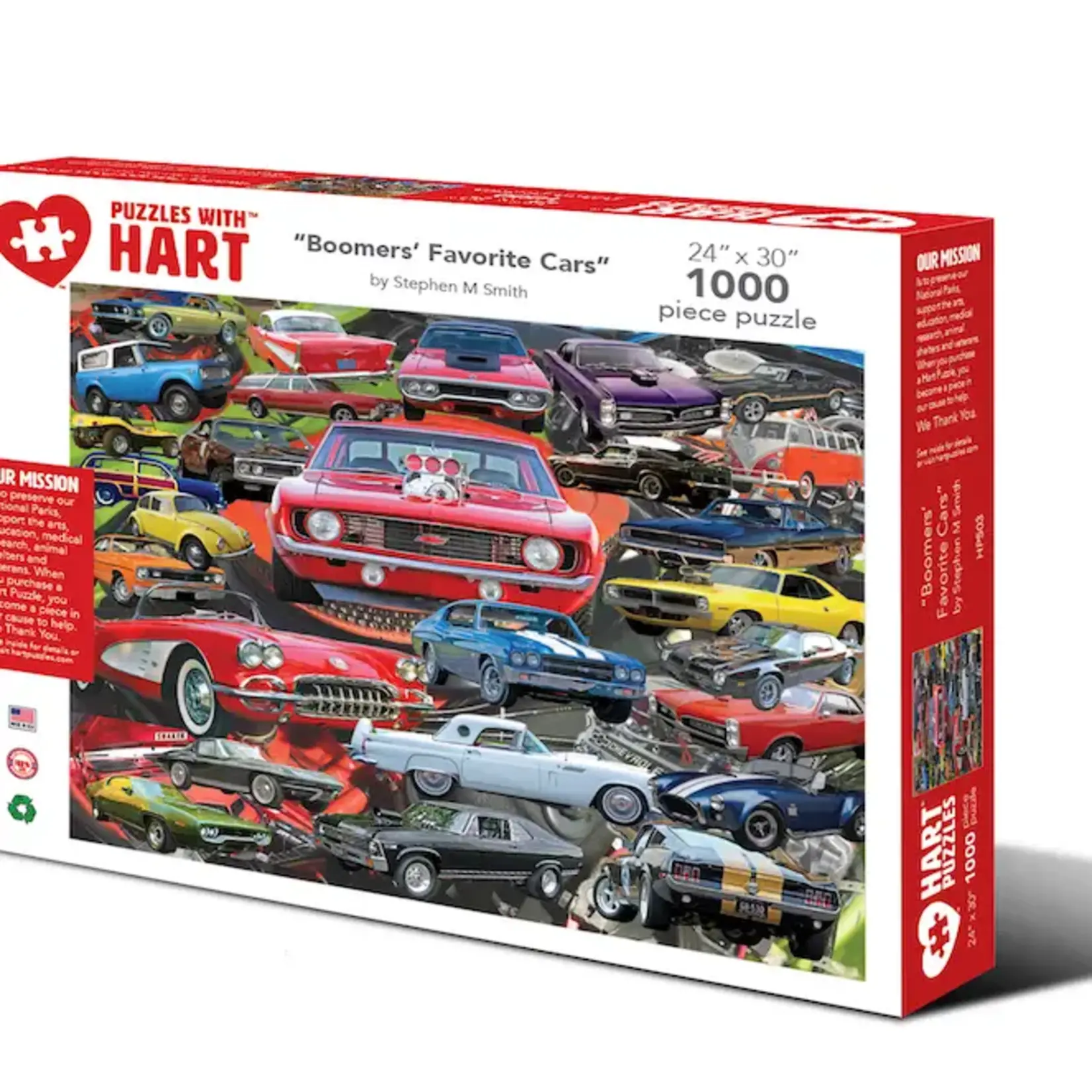 Hart Puzzles Boomers' Favorite Cars Jigsaw Puzzle