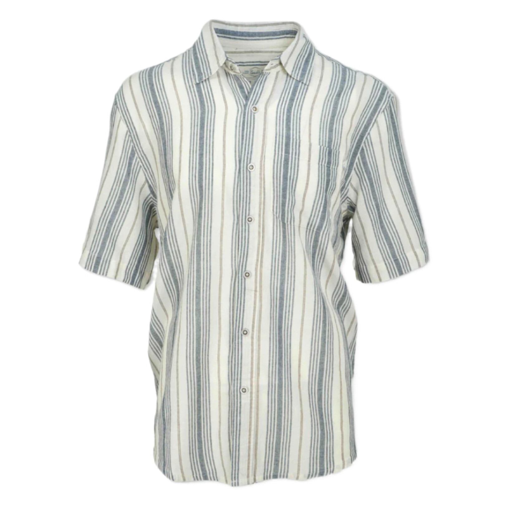 Relwen Striped Madras Short Sleeve Shirt