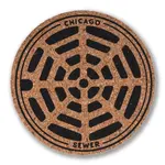 Transit Tees Chicago Sewer Coasters, pack of 4