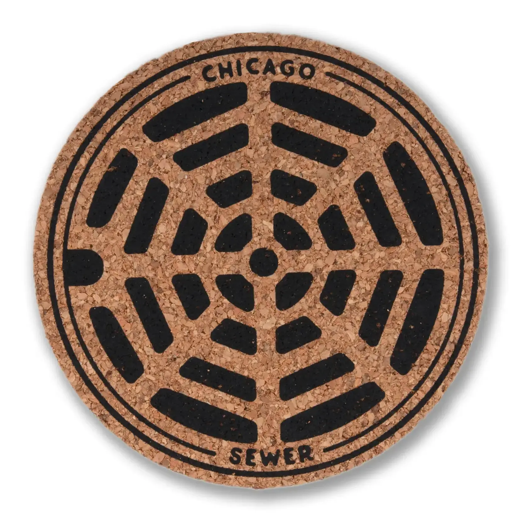 Transit Tees Chicago Sewer Coasters, pack of 4