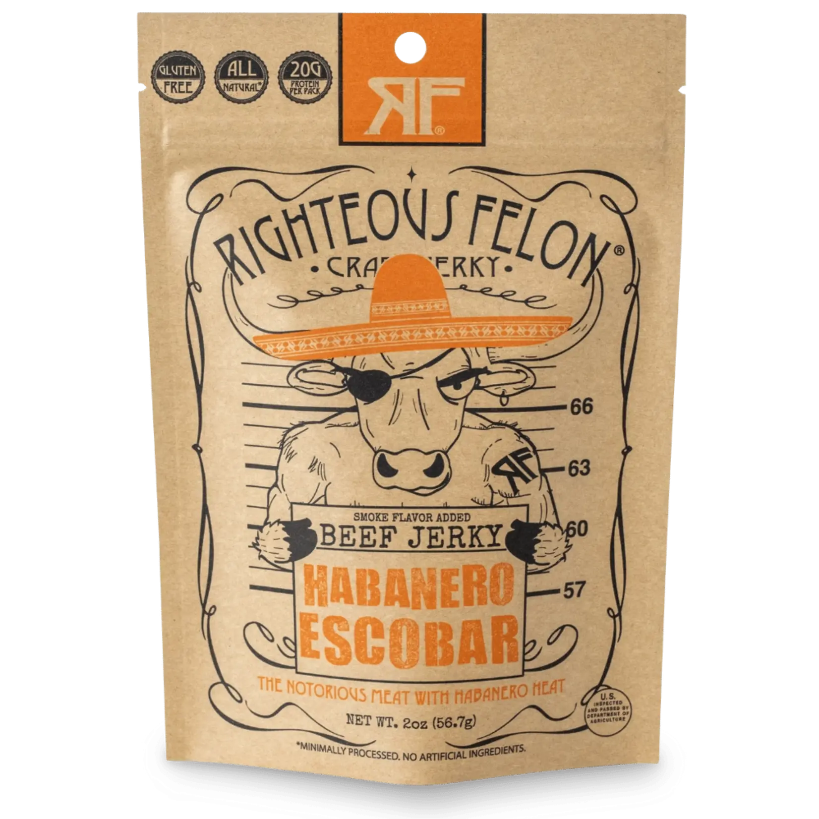 Righteous Felon Craft Jerky Beef Jerky