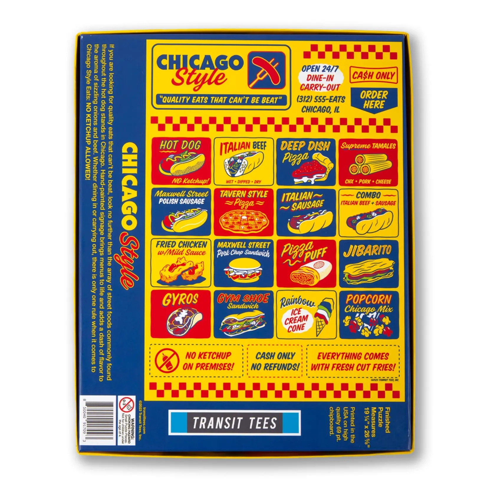 Transit Tees Chicago Style Eats Puzzle