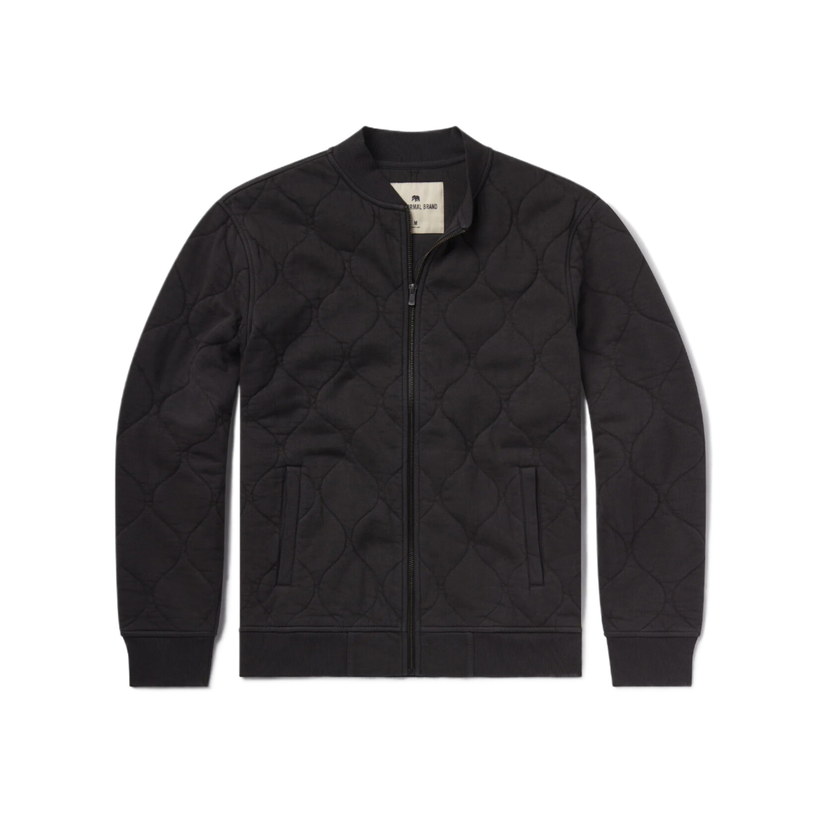 The Normal Brand QUILTED KNIT BOMBER