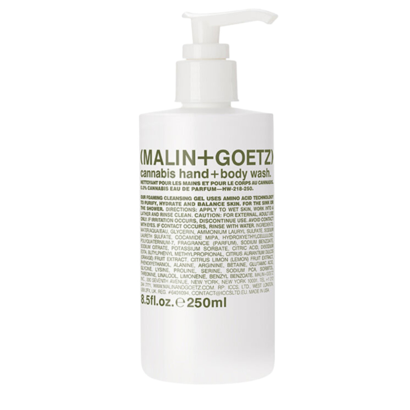 Malin+Goetz Cannabis Hand + Body Wash, 8.5 oz.