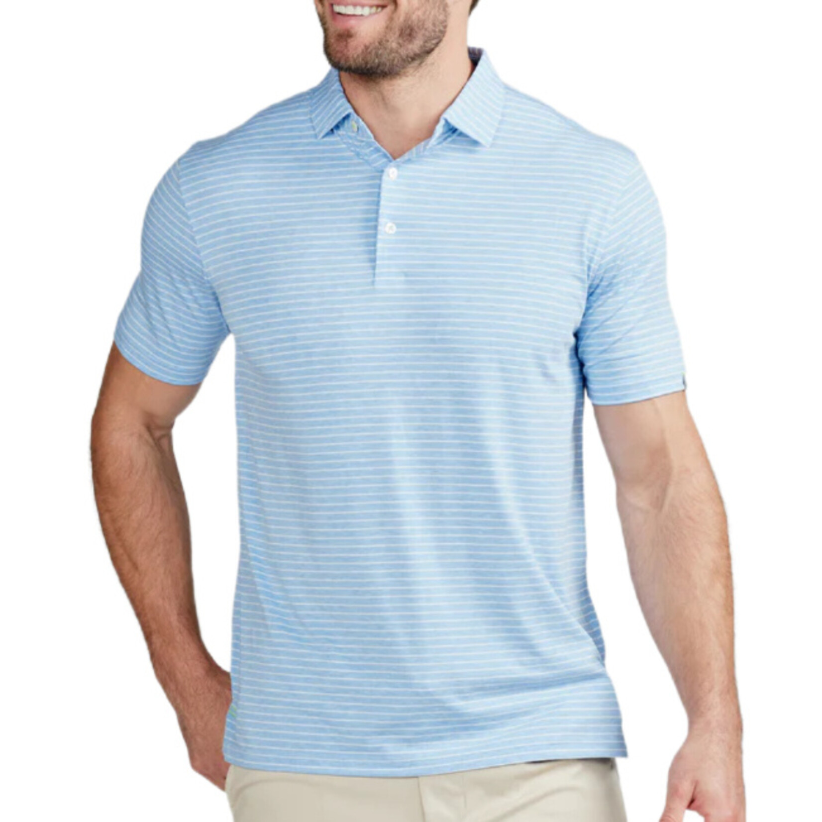 tasc Performance Cloud Polo Shirt Brookline Stripe