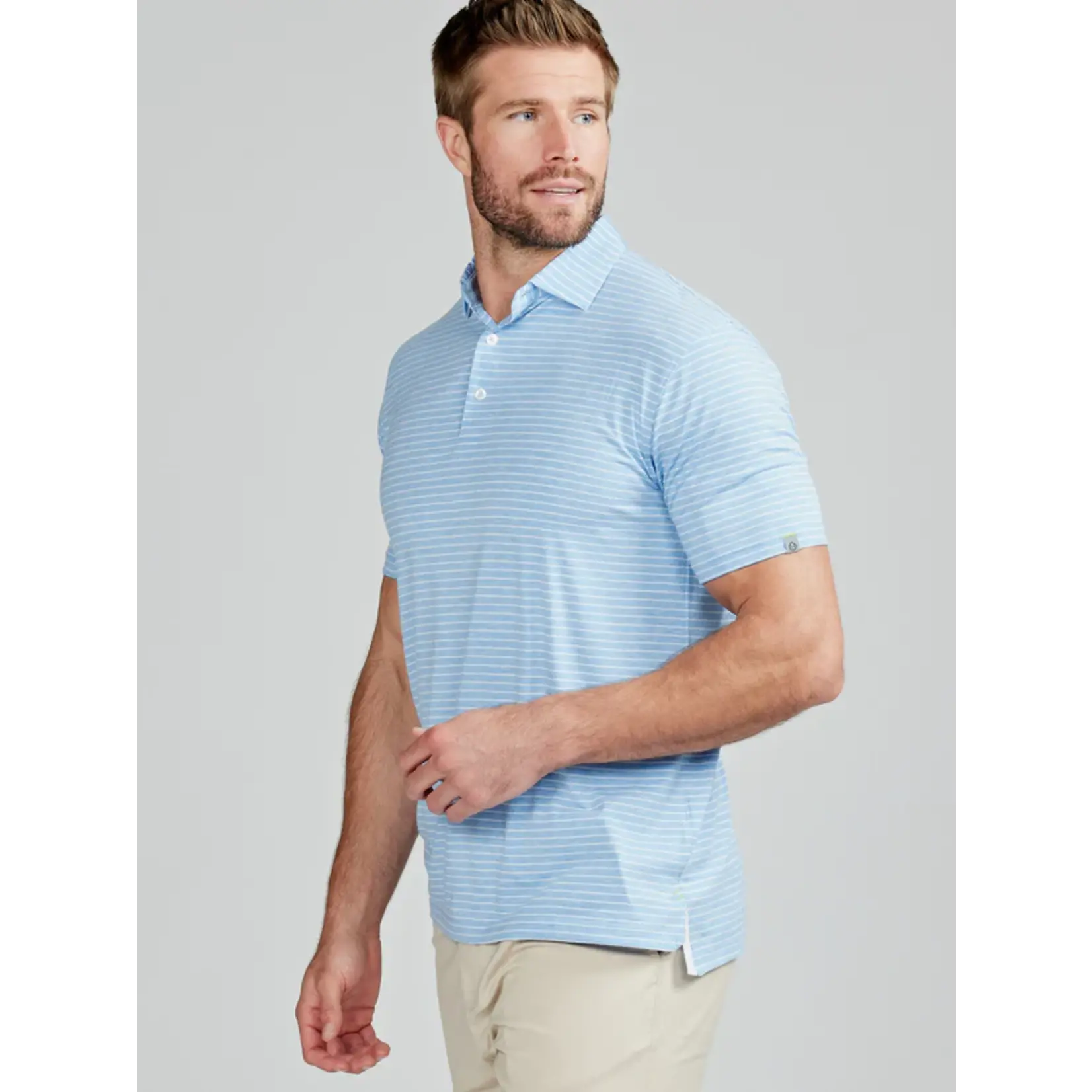 tasc Performance Cloud Polo Shirt Brookline Stripe