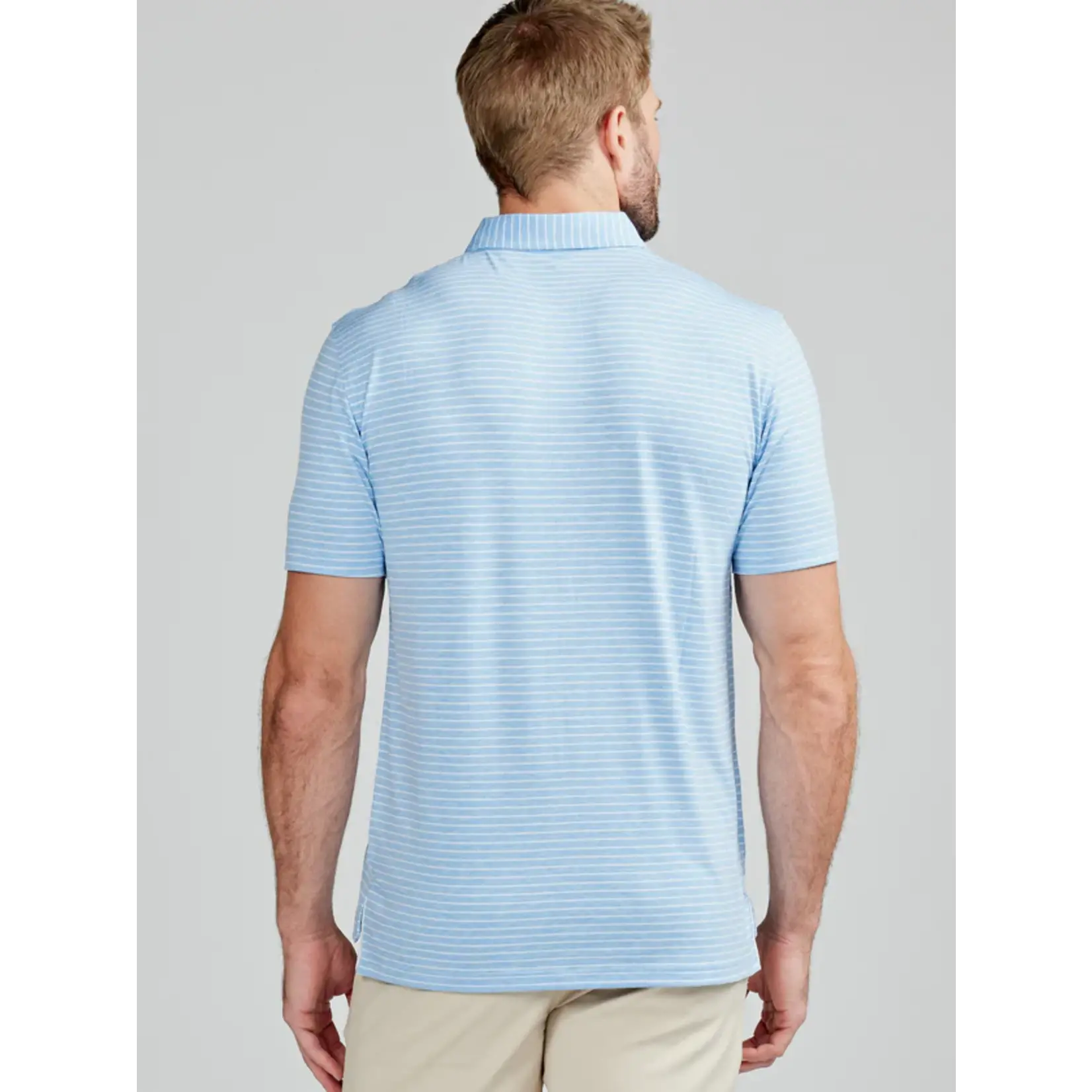 tasc Performance Cloud Polo Shirt Brookline Stripe