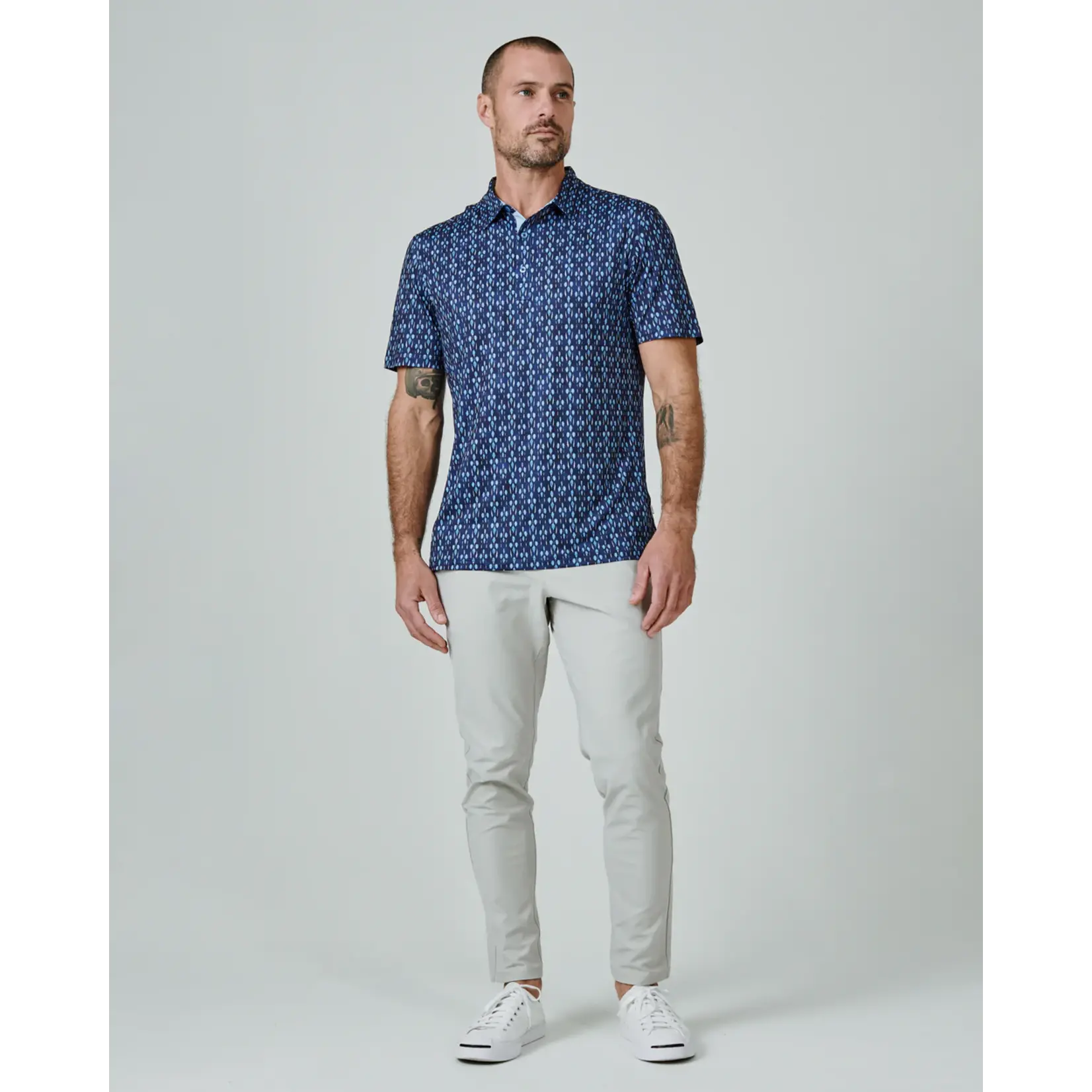 7 Diamonds Bellevue Short Sleeve Polo Shirt