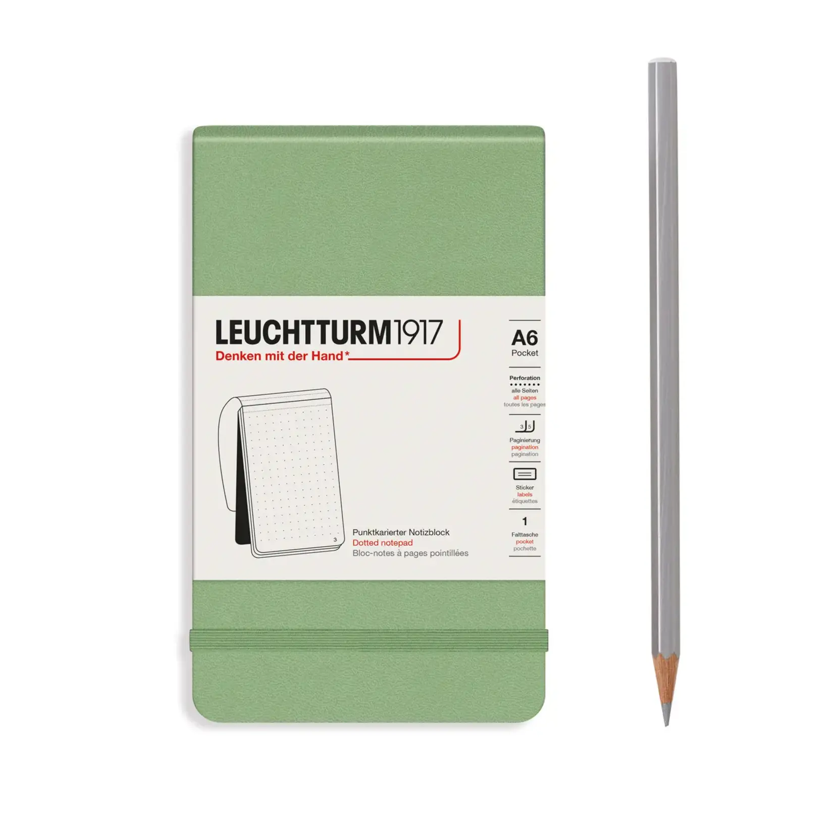 Leuchtturm1917 A6 Pocket Notebook, Reporter Style